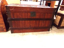 STORAGE TRUNK.  crate style trunk has soft lining inside.  
$105.00
