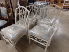 SET OF 5  Rattan chairs.  
$63.30