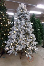 FLOCKED LARGE CHRISTMAS TREE
 lighted, clean and nice
$285.00