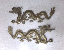 SOLID BRASS DRAGONS
You get two - facing each other large dragons.  They are 28