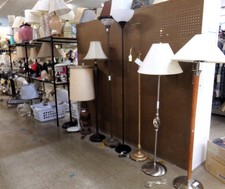 Floor lamps and table lamps - wall and ceiling fixtures too!
Featured is floor lamp on far right
$26.00