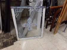 Old wood framed glass window.  exterior is approximately 21x26
