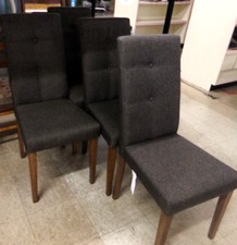 4PC Kitchen dining chairs
Dark grey upholstry with dark wood legs
$75.00