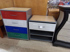 METAL DRAWER STORAGE.  Displayed with bedroom furniture
$160.00