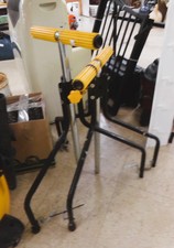 WOOD/PIPE ROLLING STANDS.  Adjustable heights for your project.  In tools aisle.
$37.50