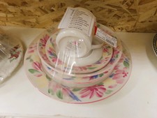 PINKS AND YELLOWS DISHES SET.  8 placesettings.
$18.50