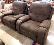 Brown suede recliners 
Sold separately!
$300.00