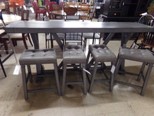 Grey bar - 7ft long
Comes with 4 matching barstools
$472.50
