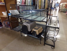 Multiple aquariums in our Pet supply area.  This one is complete with fish filters, lighted top and more - ready for you!
$110.80