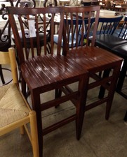 Dark wood barstools
*2pc Set
$30.00