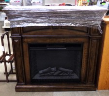 Dark wood electric fireplace - about 4ft tall
$375.00