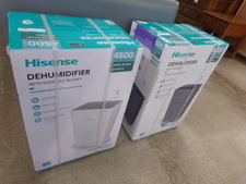 DEHUMIDIFIERS.  New in box by HiSense.  One priced higher has a pump.  
Find in our medical area
$175.00