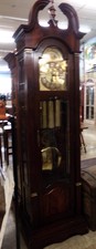 Large dark wood and gold grandfather clock
$419.90