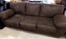 Dark brown suede sofa - like new condition!
$521.30