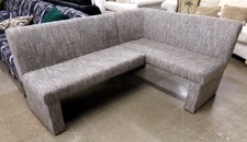 L-shaped upholstered bench - great for a breakfast nook 
$250.00