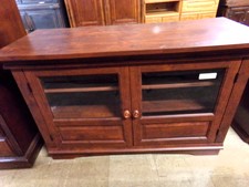 Dark wood 2 door cabinet - for tv/media or storage
$98.50