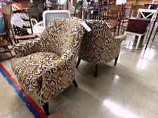 GOLD AND BLACK arm chair.  These are like new, sold separately.  
$140.00