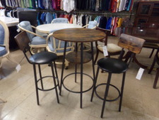 BAR-HIGH PARLOR TABLE WITH 2 MATCHING BARSTOOLS
$295.00