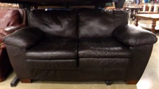 Dark brown leather loveseat
$175.00