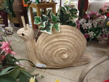 SNAIL PLANTER.  This is a large ceramic planter.  Approximately 15